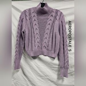 Aeropostale Women's Lavender Turtleneck Sweater